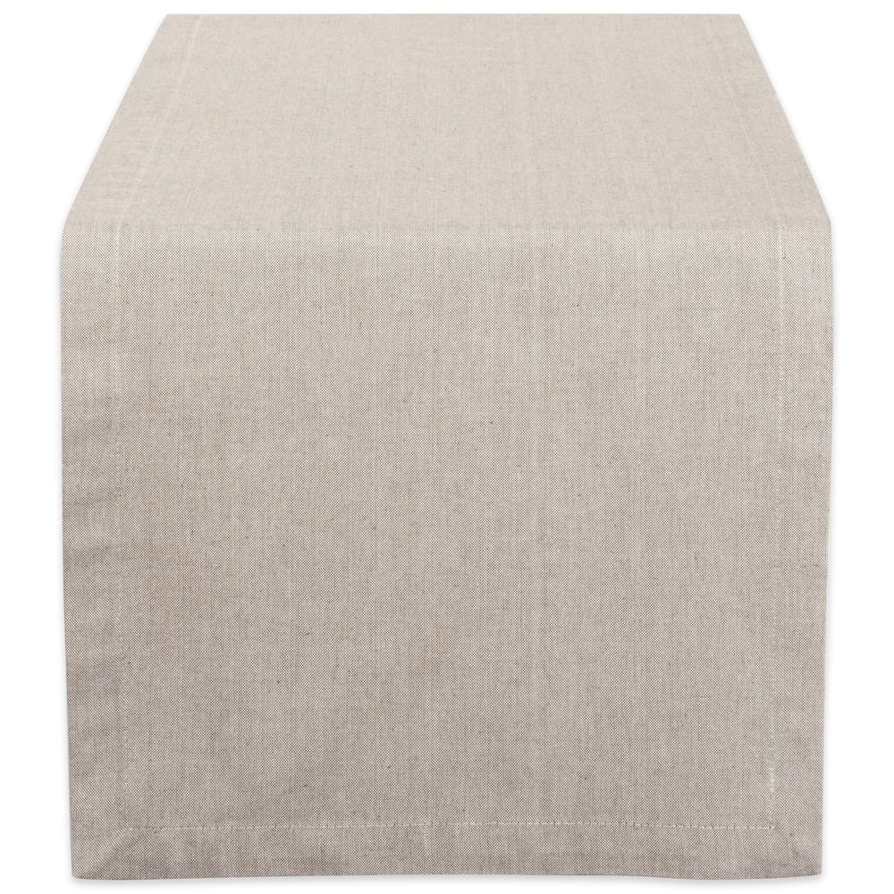 Design Imports Solid Chambray Table Runner (0.25 inches high x 14 inches wide x 72 inches deep)