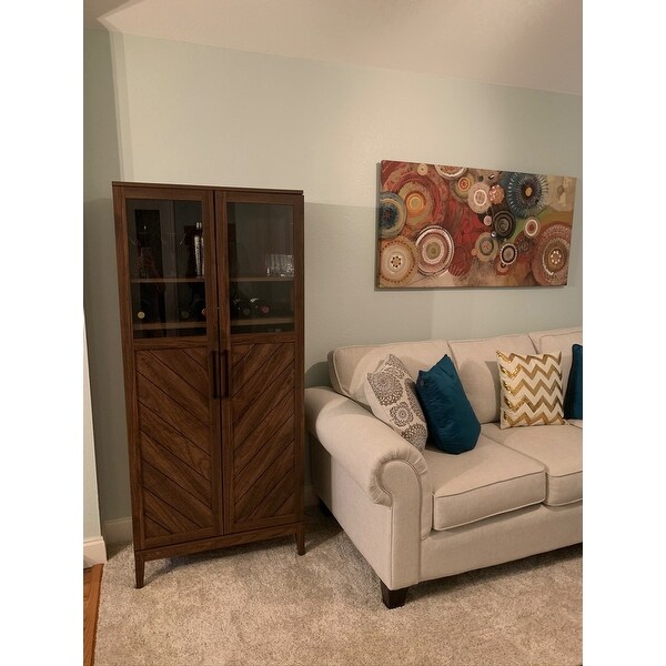 Top Product Reviews For Strick Bolton 68 Chevron Storage Cabinet 30681213 Overstock