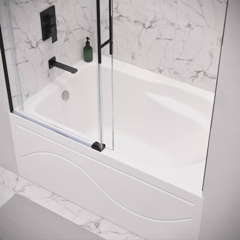 Ivy 54'' X 30" Bathtub With Apron Left Hand Drain In White - 54x31.5 Left