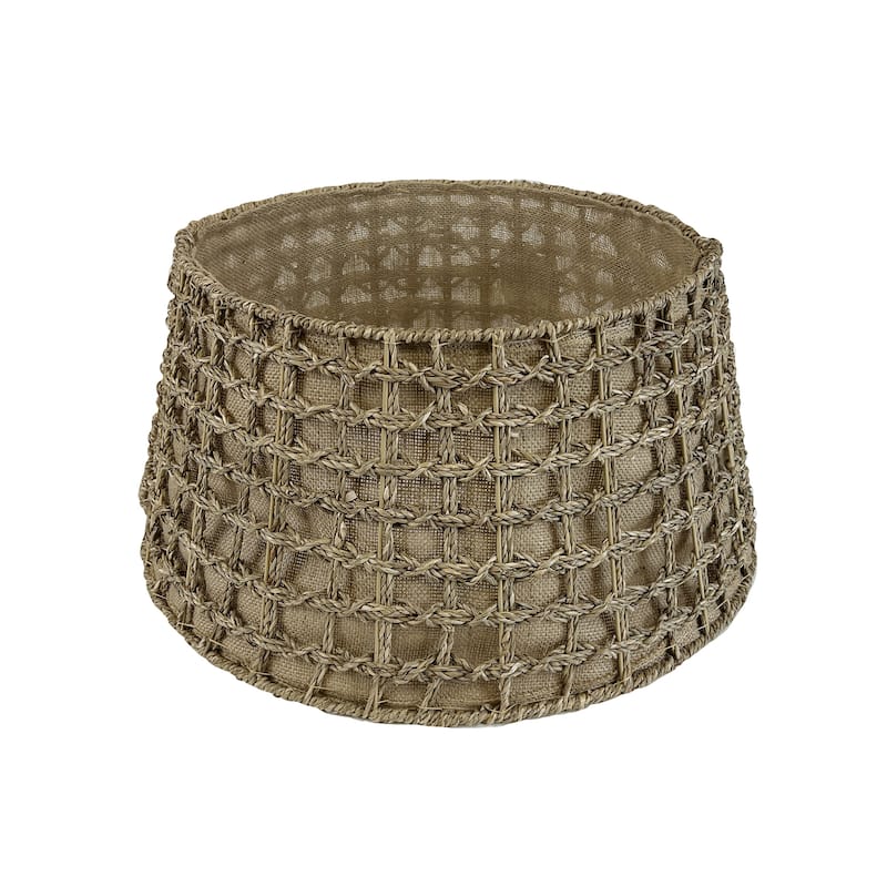 JoJo Fletcher Natural Woven Christmas Tree Collar - 20" x 15" x 10"