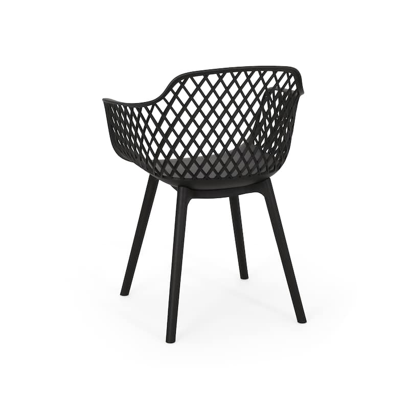 Christopher Knight Home Poppy Outdoor Modern Dining Chair (Set of 2)
