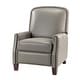 preview thumbnail 63 of 97, Gladis Cigar Genuine Leather Recliner with Nailhead Trim
