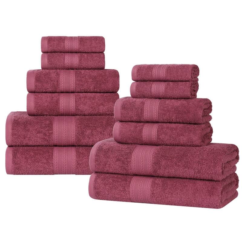 Superior Eco-Friendly Sustainable Cotton 12-Piece Bathroom Towel Set