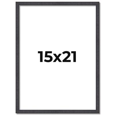 15x21 Frame Brown Solid Wood Picture Frame - Complete Modern Photo