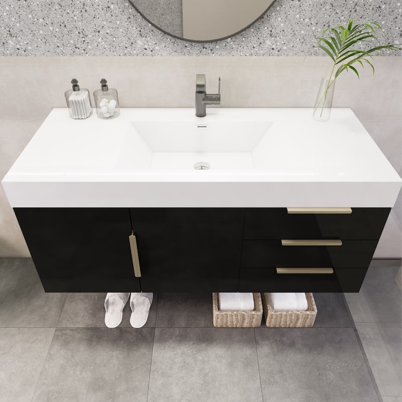 Noble 48" Wall Mounting Vanity with Reinforced Acrylic Sink
