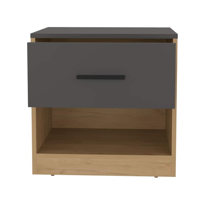 Nightstand with Compact Design,1 Door,1 Shelf with Durable Materials,FSC Certified CPSIA Compliant,Easy Assembly