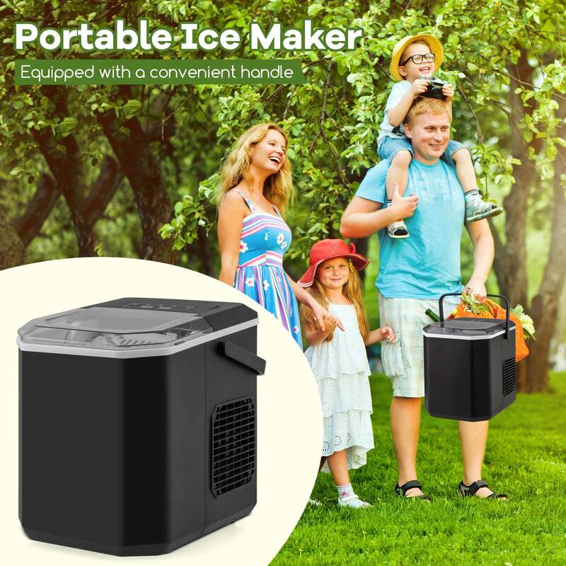 Costway Countertop Ice Maker Portable Ice Making Machine 6-13 Mins 9 - See Details