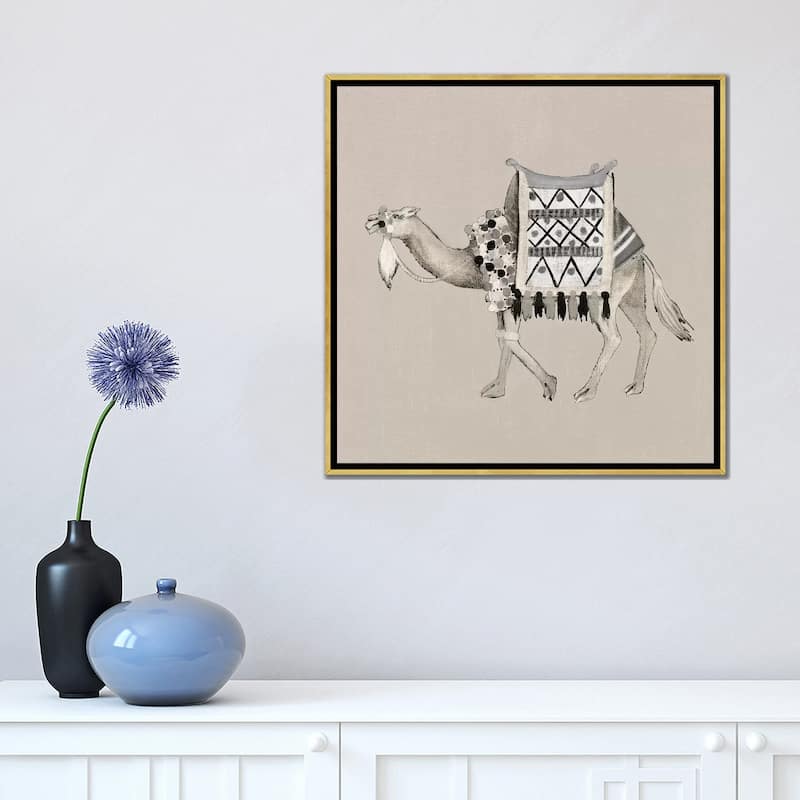 iCanvas "Exotic Camel II" by Tava Studios Framed