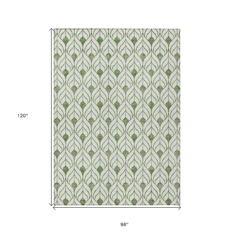 HomeRoots Geometric Transitional Rectangle Outdoor Rug