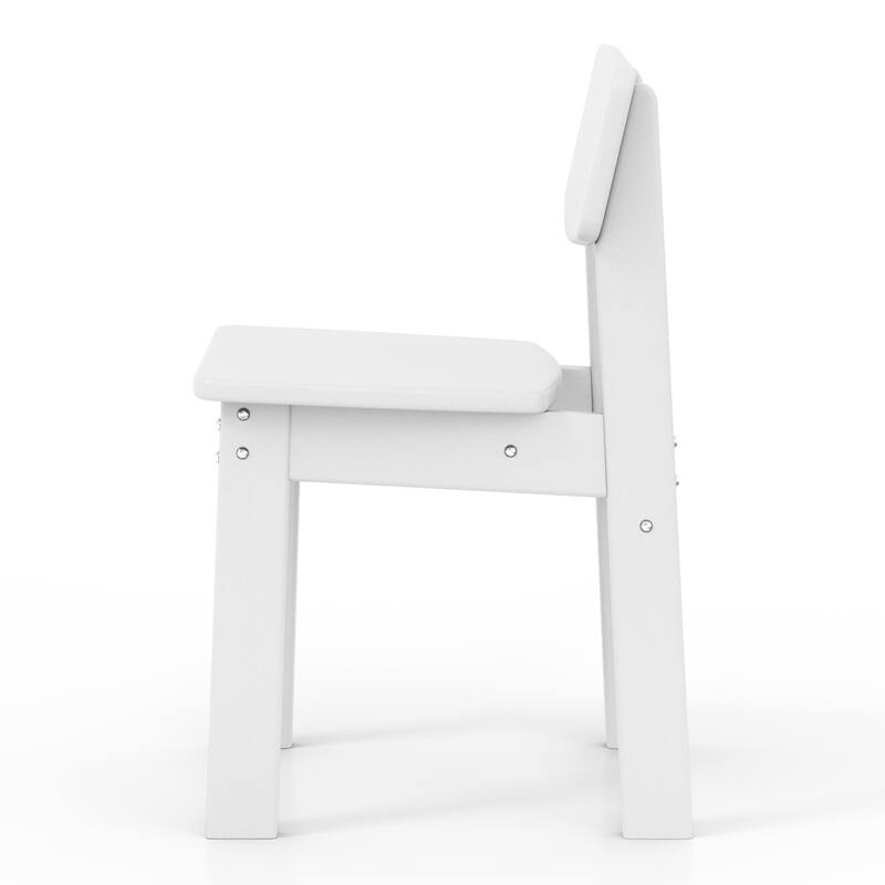 Polytrends Modern Mini Kids Outdoor Dining Chair (Set of 2)