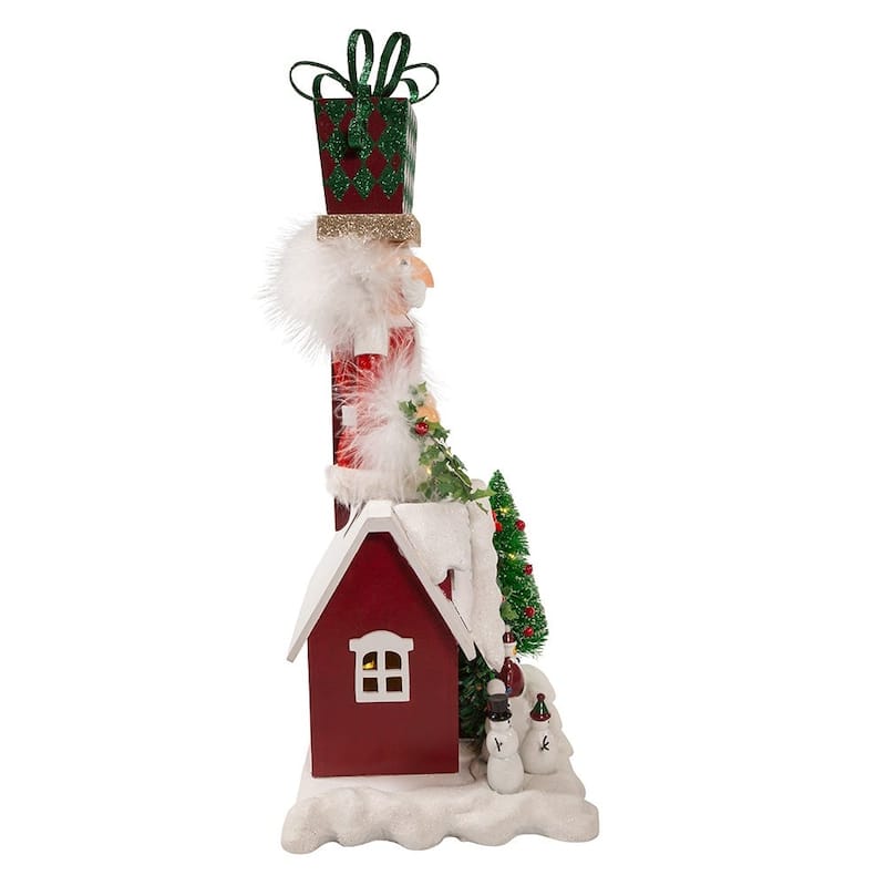 Kurt Adler 18-Inch Battery Operated Deck the Halls Musical LED Nutcracker - Multicolored