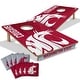 preview thumbnail 1 of 5, Washington State Cougars NCAA Tailgate Cornhole Board Set Include Carrying Case