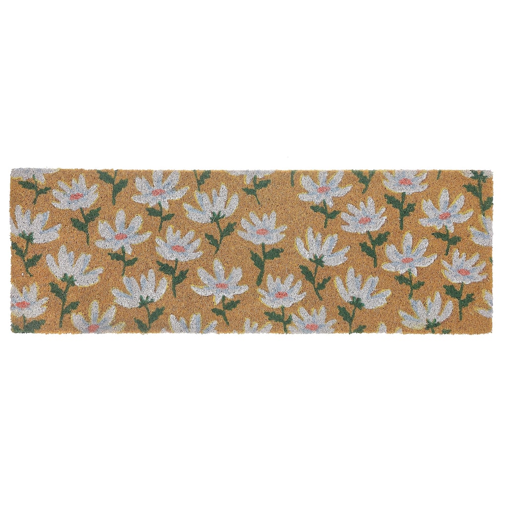 Coir Door Mat Shasta Daisy 10 X 30