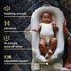 preview thumbnail 4 of 8, Homedics 3‑in‑1 Calming Cushion Lounger with Vibration & Soothing Sounds - Grey (MYB‑L100‑GY)