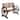 Outdoor Wooden Wagon Wheel Bench with Slatted Seat and Backrest
