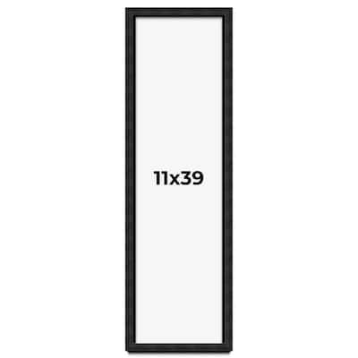 11x39 Shadow Box Black Rustic Barnwood Display Frame | 1.125 Inch
