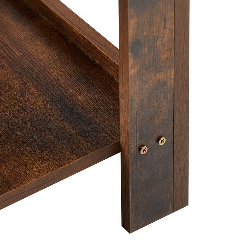 15.75" Rattan Side table with Drawer
