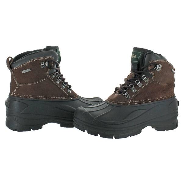 Shop Fuda Men S Pac Snow Suede Waterproof Thinsulate Winter Boots