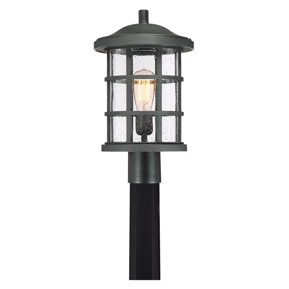 Luxury Craftsman Black Outdoor Wrought Iron Tudor Post Light 17.25 H 10 W 10 Dep On Sale Bed Bath Beyond 19477891
