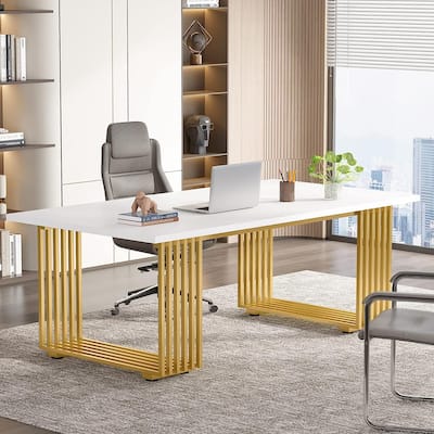 70.9" Modern Home Office Desk, Computer Executive Desk