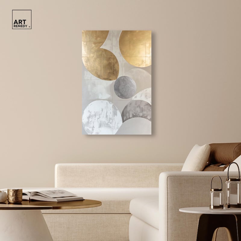 Golden Sequence II Canvas by Art Remedy, Gallery Wrapped