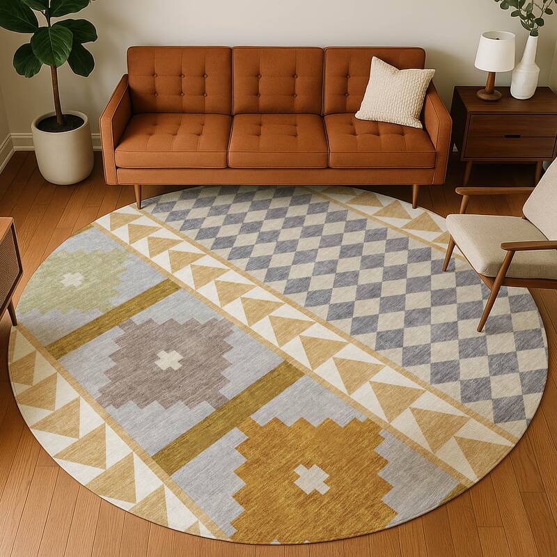 Machine Washable Indoor/ Outdoor Global Pima Chantille Rug