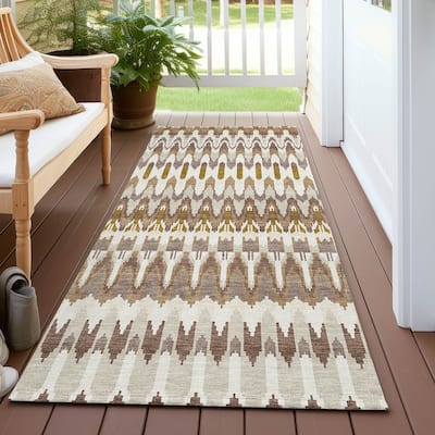 Machine Washable Indoor/ Outdoor Chantille Moroccan Rug