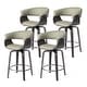 preview thumbnail 62 of 167, Glitzhome Set of 2 or 4 Modern Counter & Bar Height Wooden Swivel Bar Stools