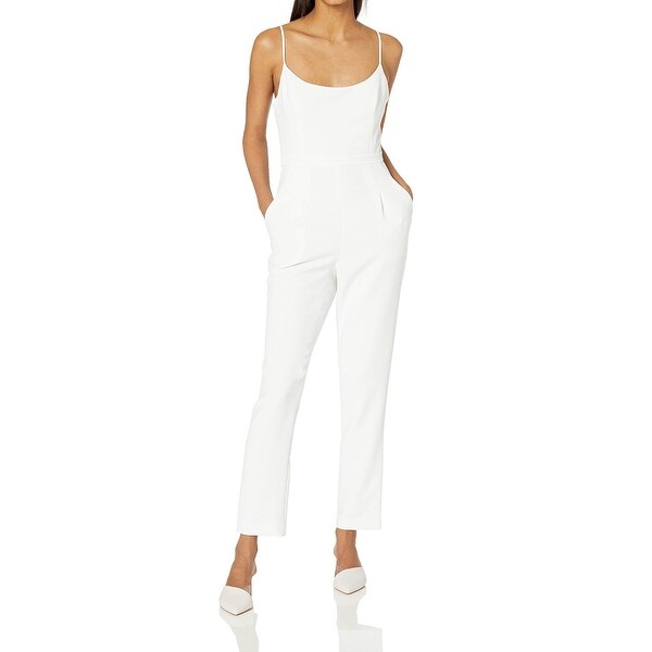 white strappy jumpsuit