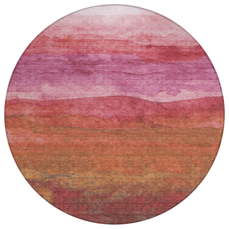 HomeRoots Abstract Modern Rectangle Outdoor Rug