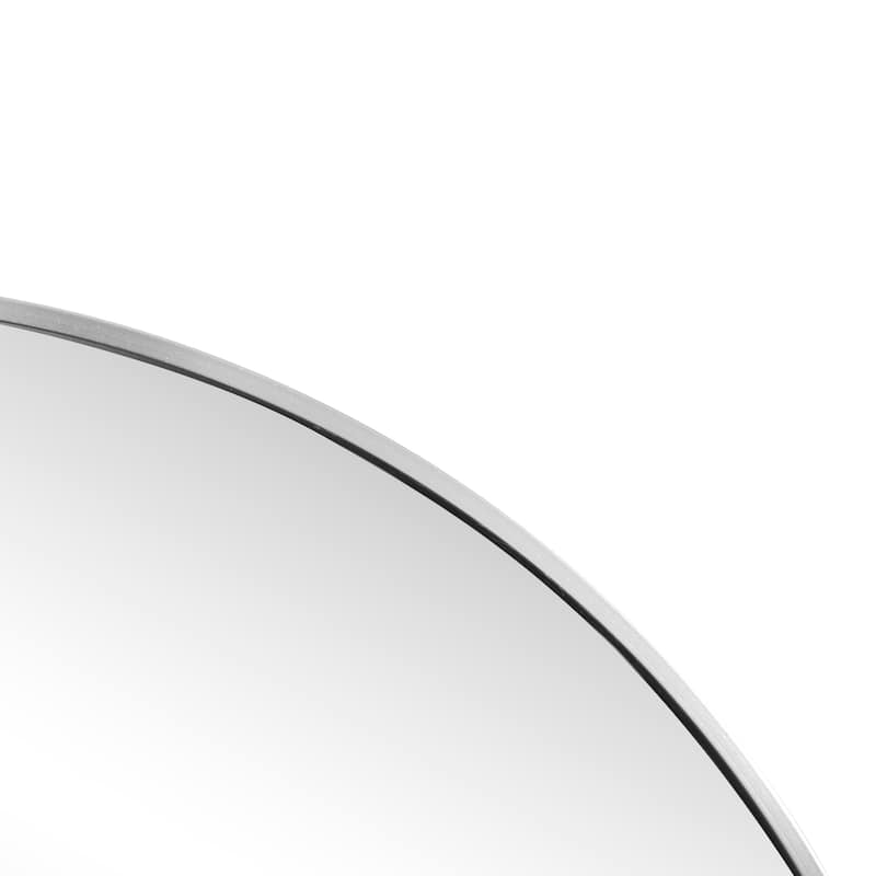 JONATHAN Y Medium Oval Metal Framed Wall Mirror - 36 H x 24 W x 0.73 D