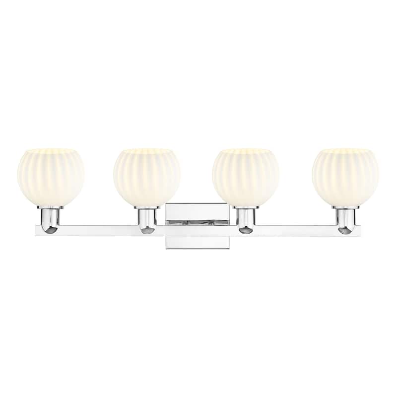 Innovations Lighting Endless Possibilities Arcadia - White Venetian - 4 Light 33" Bath Vanity Light