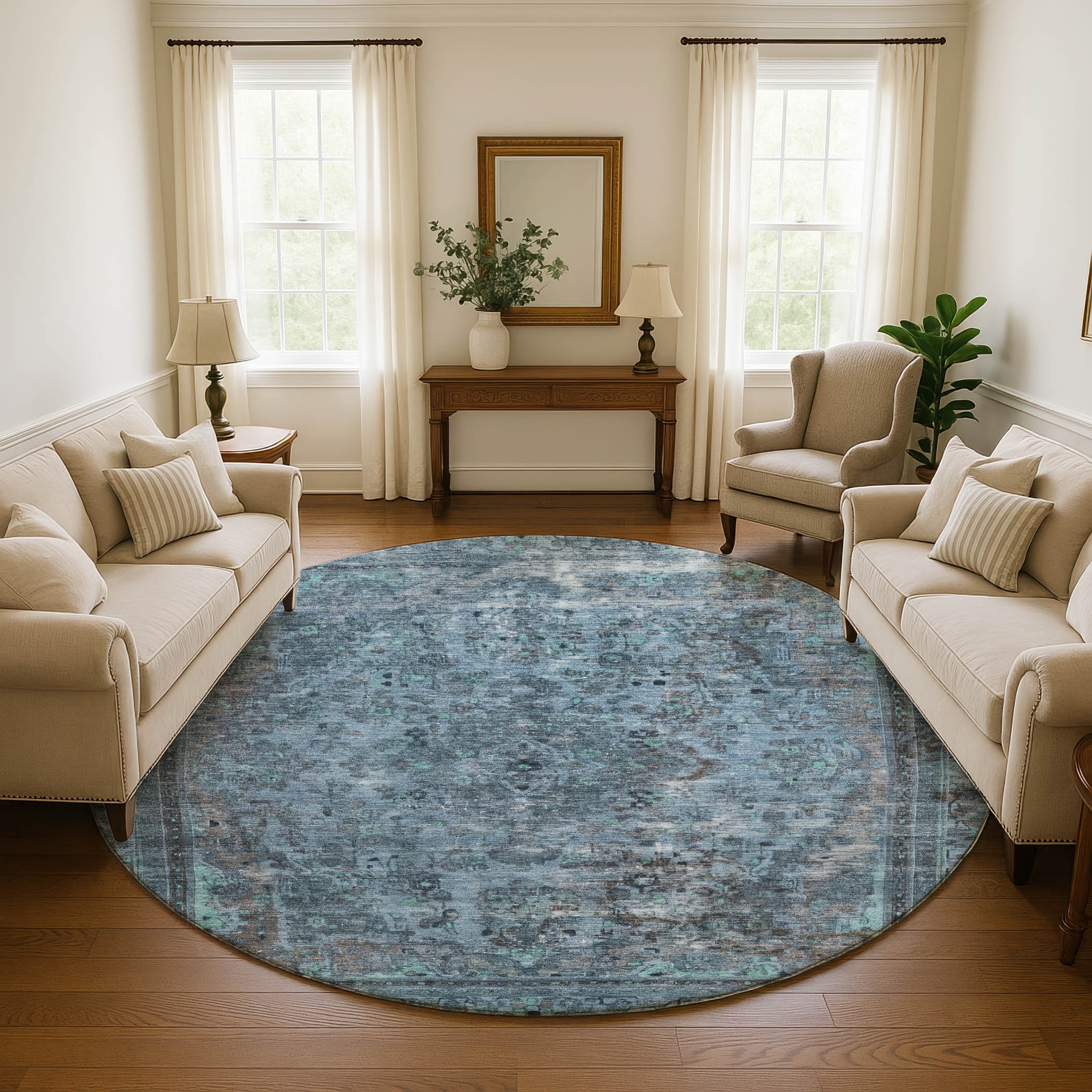 Premium Washable Super Soft Vintage Traditional Mayfield Rug
