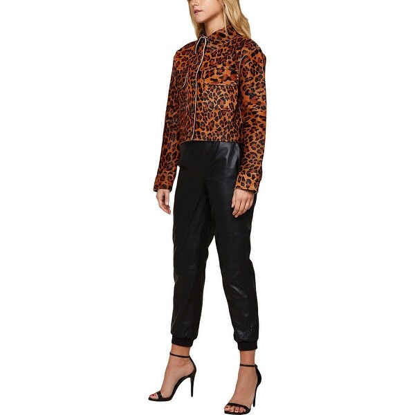 womens leather track pants
