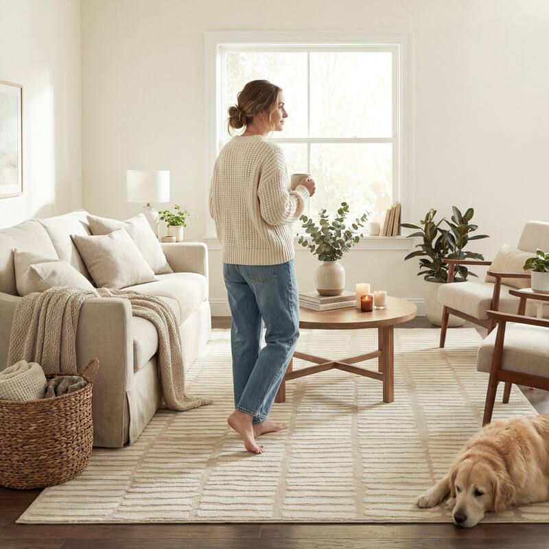 Nuloom Kailani Geometric Machine Washable Area Rug