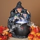 preview thumbnail 2 of 1, Electric 23Inch High Color Changing Illuminated Smoking Witches Cauldron
