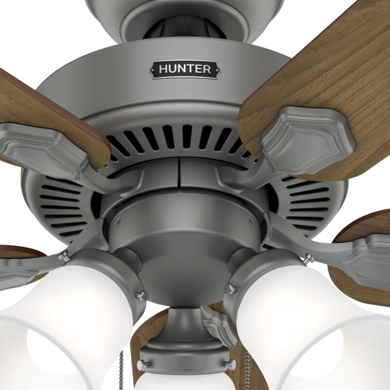 Hunter 44" Swanson Ceiling Fan with LED Light Kit & Pull Chain - Casual Traditional - 4 Speed DC Motor - ENERGY STAR!