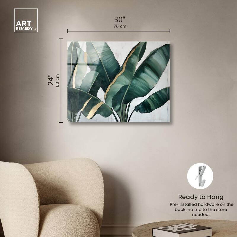 Jungle Jewel Jade I Acrylic by Art Remedy, Ready to Hang
