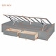 preview thumbnail 24 of 23, Twin Bunk Bed with Lift & Storage - Clothing Organizer, Spacious Drawers, Shelving - Ideal for Kids & Teens
