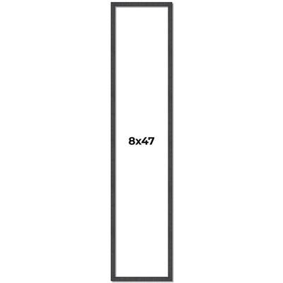 8x47 Frame Brown Solid Wood Picture Frame - Complete Modern Photo
