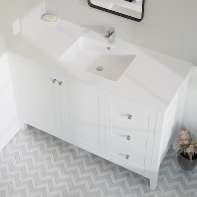 Swiss Madison SM-VT330 Voltaire 49" Vanity Top Sink with Single Faucet Hole