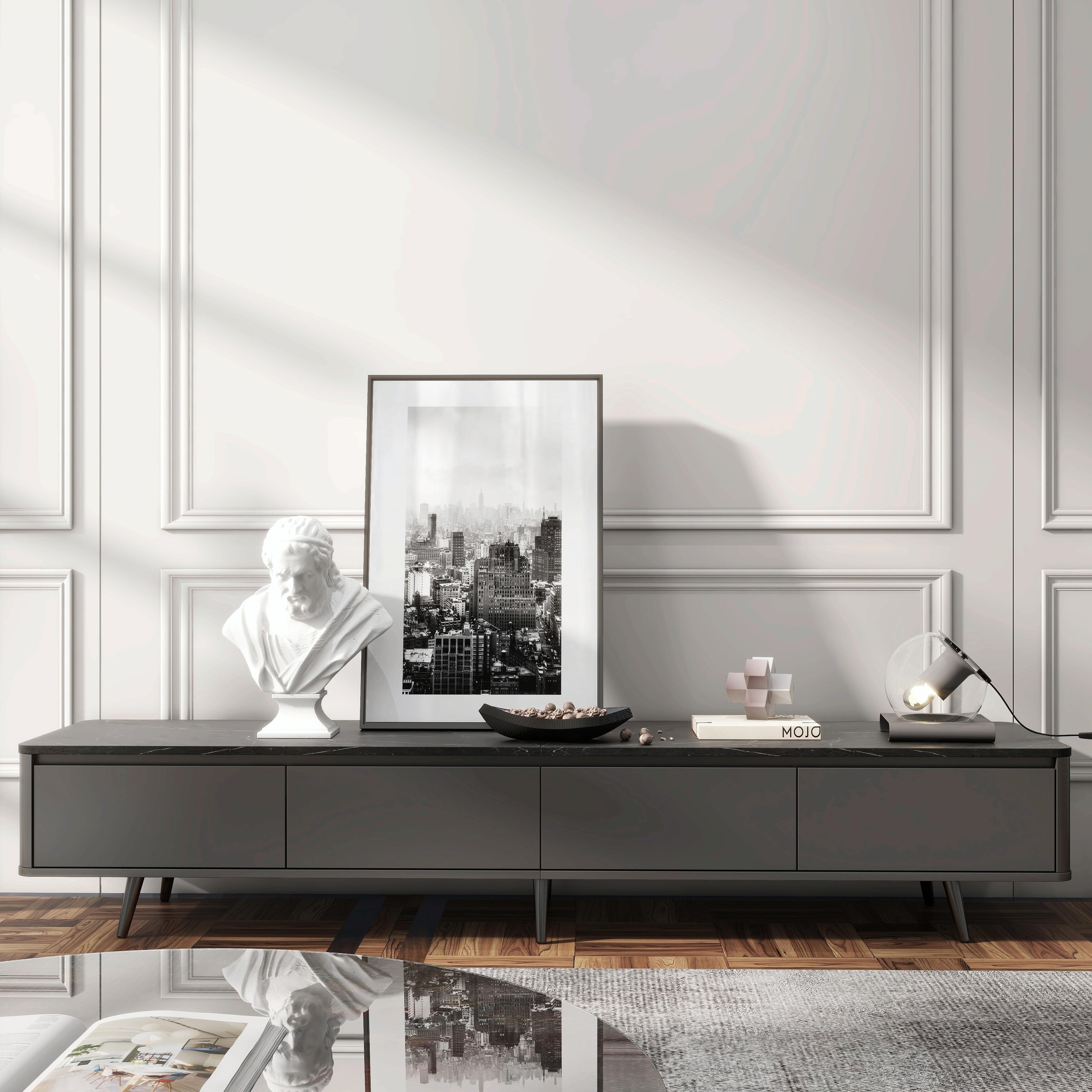 Sleek store media console