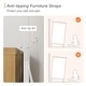 preview thumbnail 7 of 5, WAMPAT Wooden Reeded Baby Dresser For Bedroom, 61" 4-Door Cabinet For Kids, Mid Century Modern Closet Storage Organizer