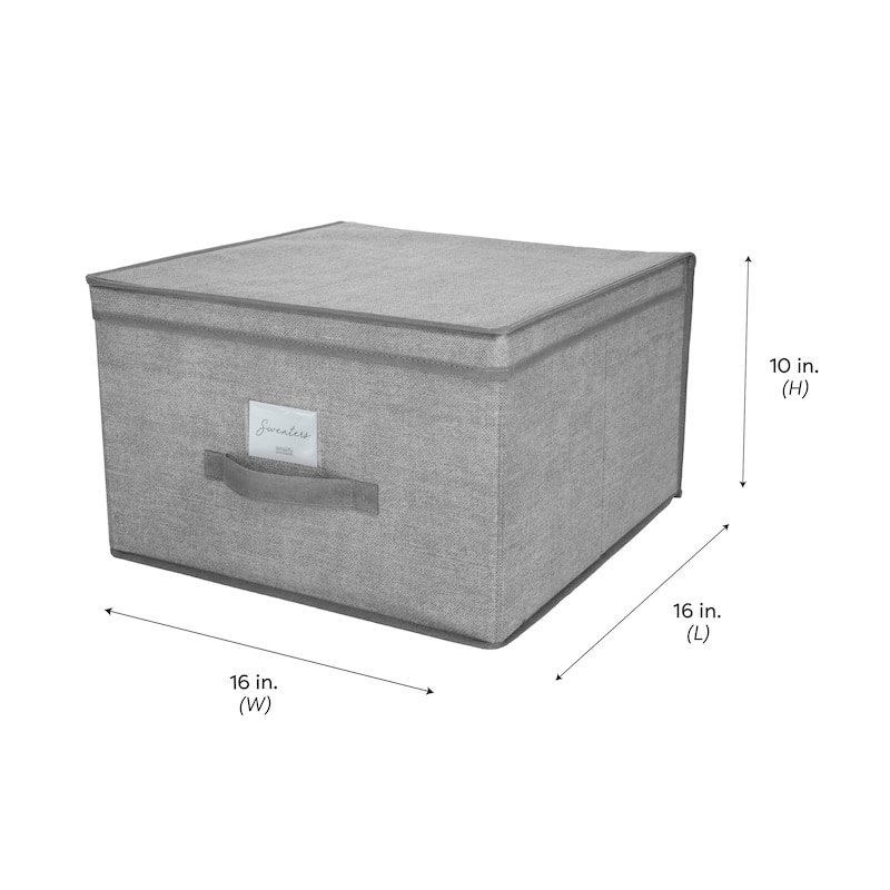 Simplify Jumbo Storage Box in Heather - 16"x 16"x 10"