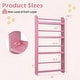 preview thumbnail 3 of 18, Costway Kids Bookshelf, 4-Tier Wall Mounted Book Shelf for Toys,