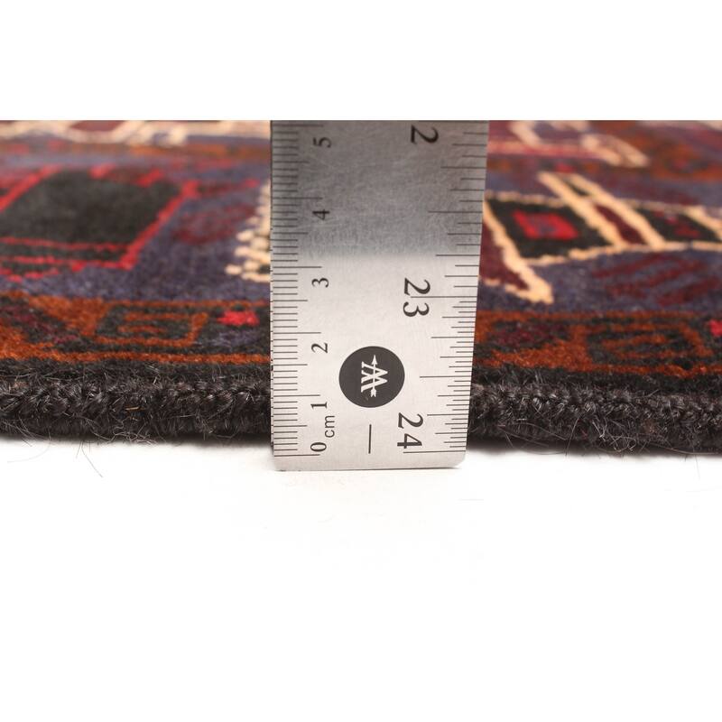 ECARPETGALLERY Hand-knotted Teimani Dark Blue Wool Rug - 2'8 x 4'6