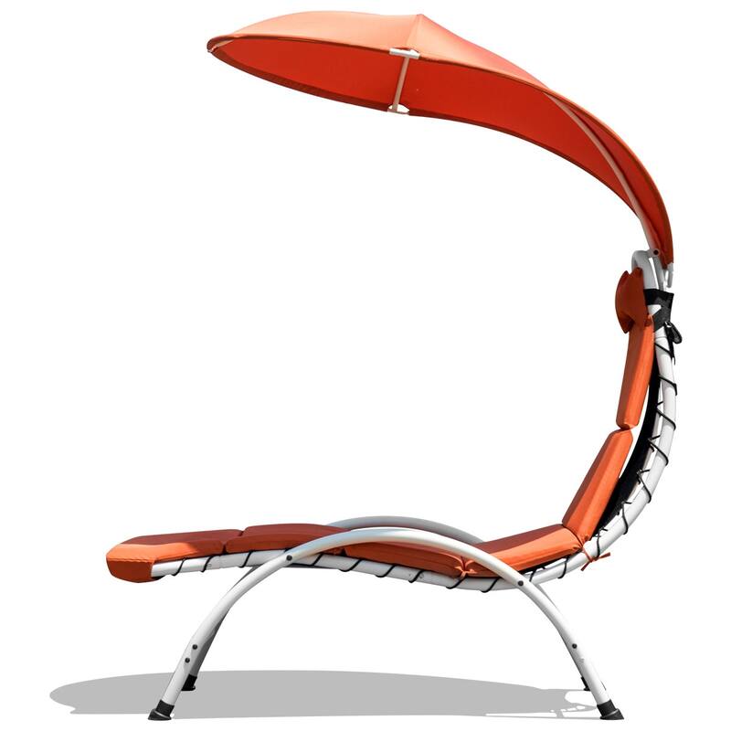 Costway Chaise Lounge Chair with Canopy Hammock Chair with Canopy