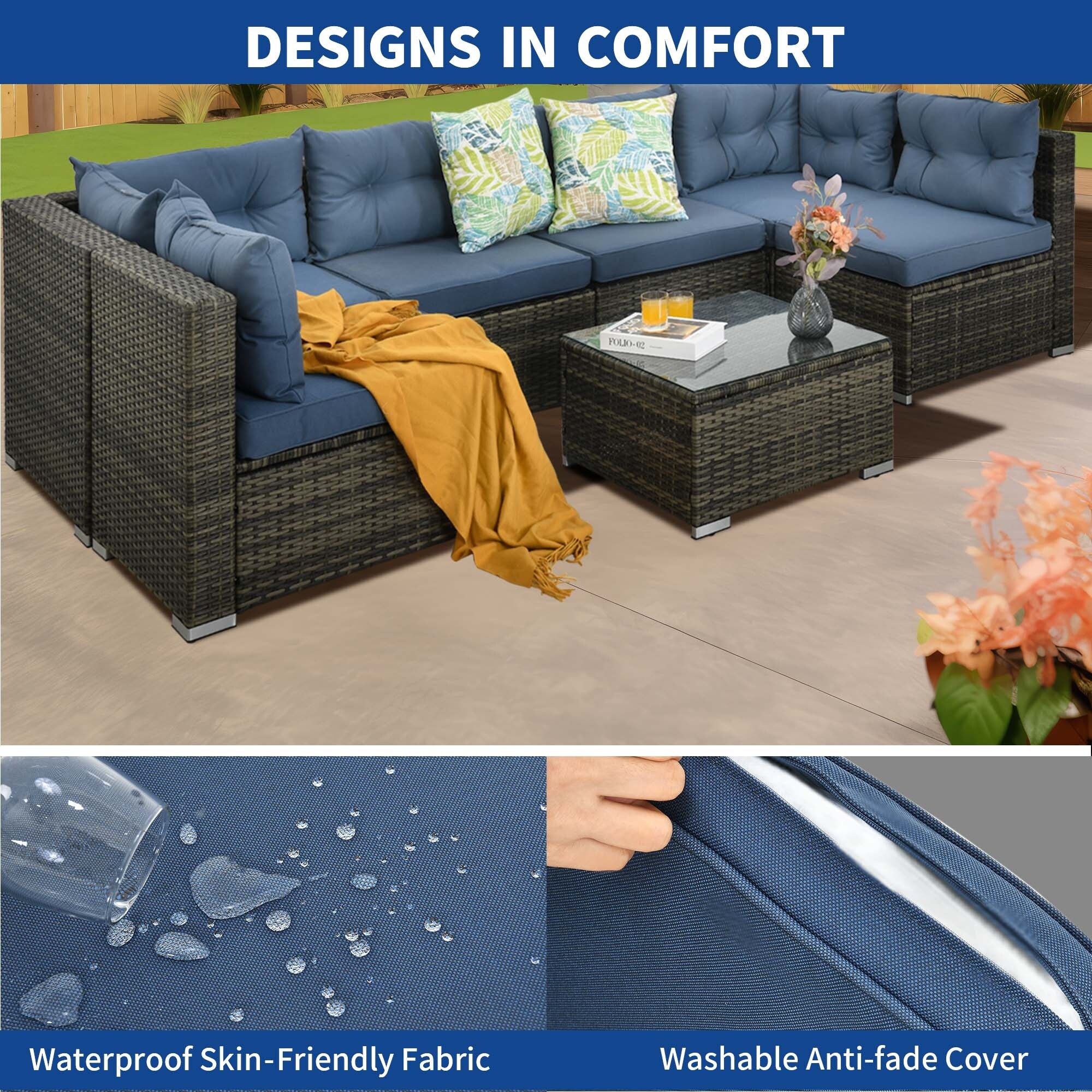 Mazie 7 piece rattan online