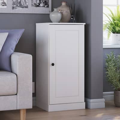 Palace Imports 100% Solid Wood 3-Shelf Bookcase with Raised Panel Door and Adjustable Shelves