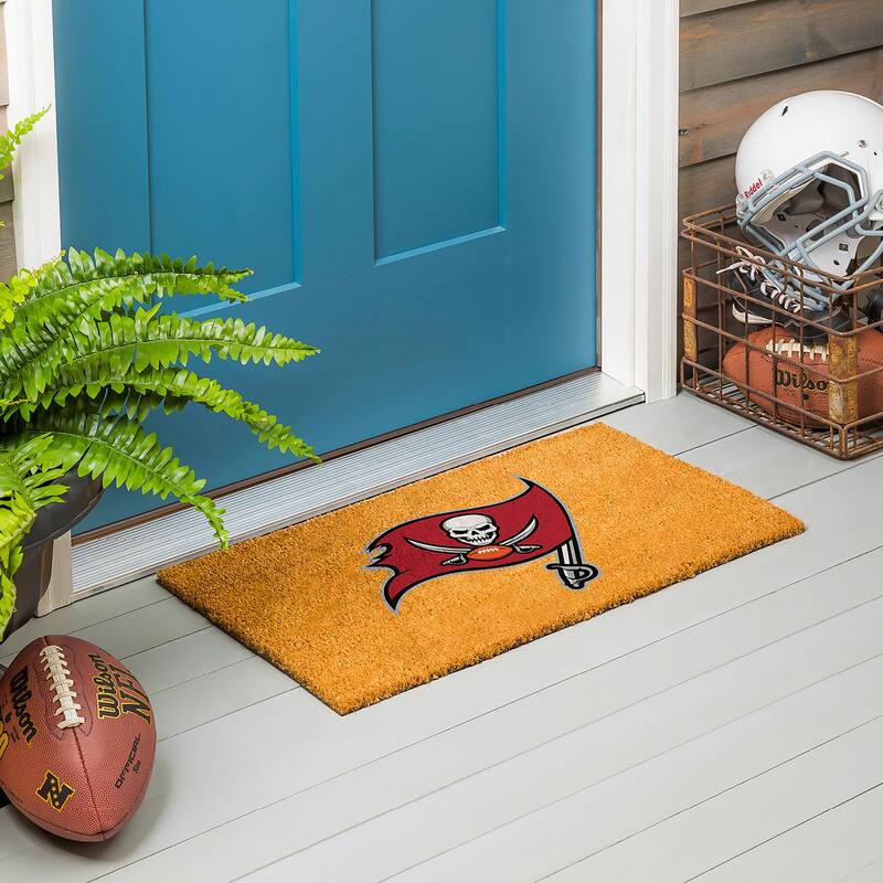 Tampa Bay Buccaneers Full Color Indoor/Outdoor Coir Mat - 28" x 16"